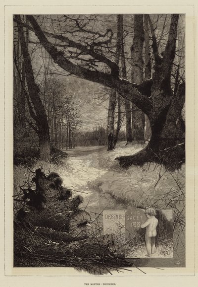 Les Mois, Décembre - Charles Auguste Loye